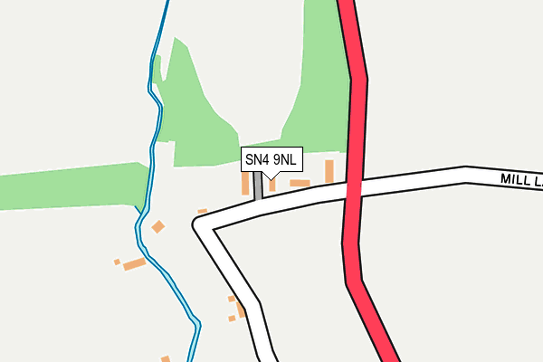 SN4 9NL map - OS OpenMap – Local (Ordnance Survey)
