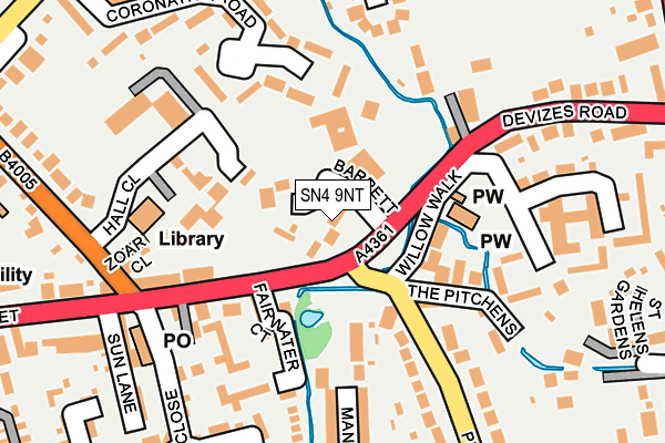 SN4 9NT map - OS OpenMap – Local (Ordnance Survey)