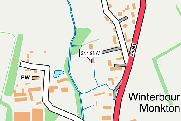 SN4 9NW map - OS OpenMap – Local (Ordnance Survey)