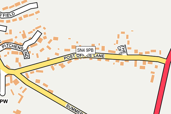 SN4 9PB map - OS OpenMap – Local (Ordnance Survey)