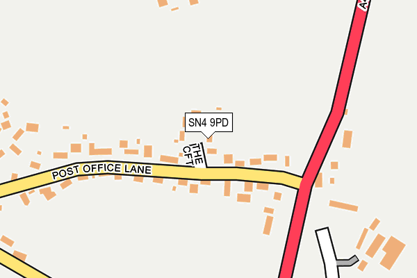 SN4 9PD map - OS OpenMap – Local (Ordnance Survey)