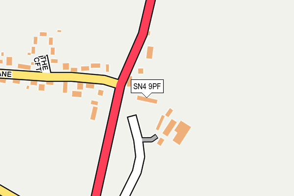 SN4 9PF map - OS OpenMap – Local (Ordnance Survey)