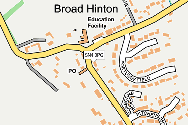SN4 9PG map - OS OpenMap – Local (Ordnance Survey)