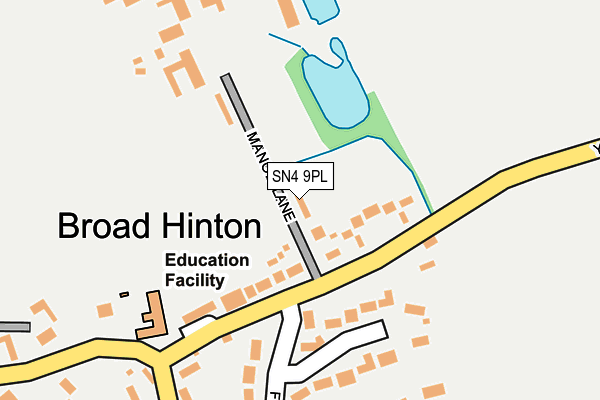 SN4 9PL map - OS OpenMap – Local (Ordnance Survey)