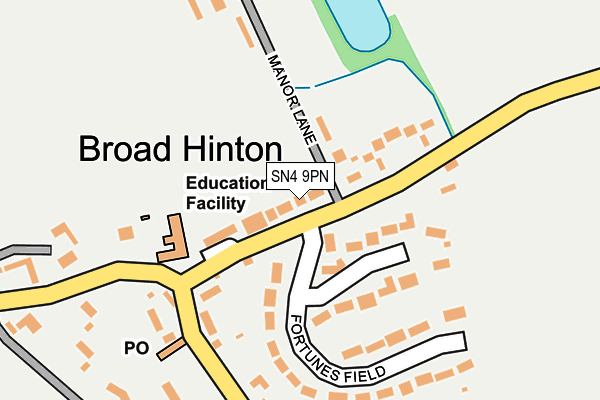 SN4 9PN map - OS OpenMap – Local (Ordnance Survey)