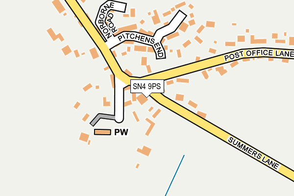 SN4 9PS map - OS OpenMap – Local (Ordnance Survey)