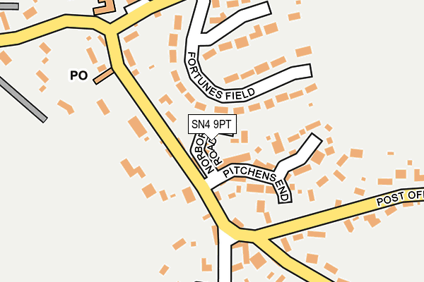 SN4 9PT map - OS OpenMap – Local (Ordnance Survey)