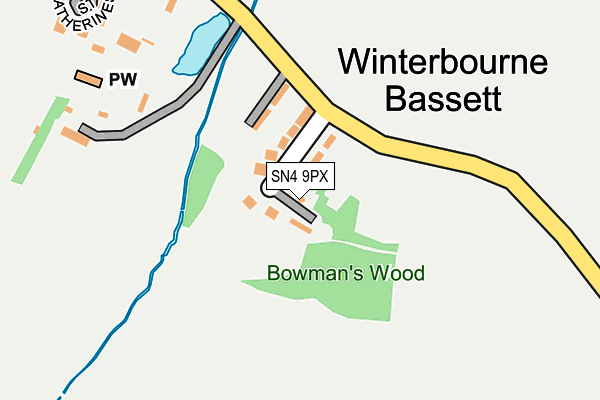 SN4 9PX map - OS OpenMap – Local (Ordnance Survey)
