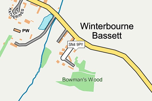 SN4 9PY map - OS OpenMap – Local (Ordnance Survey)