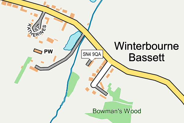 SN4 9QA map - OS OpenMap – Local (Ordnance Survey)