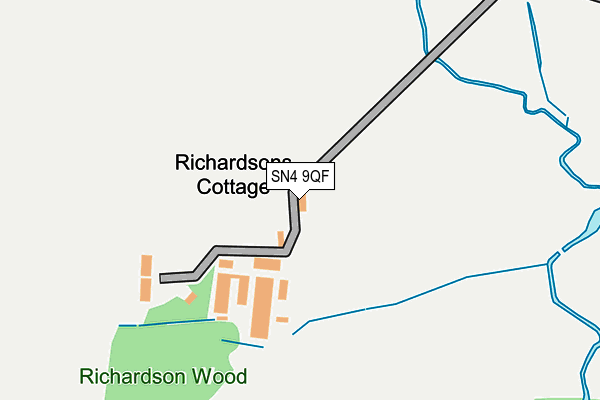 SN4 9QF map - OS OpenMap – Local (Ordnance Survey)