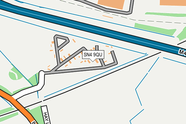 SN4 9QU map - OS OpenMap – Local (Ordnance Survey)