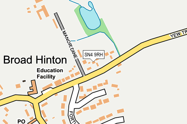 SN4 9RH map - OS OpenMap – Local (Ordnance Survey)