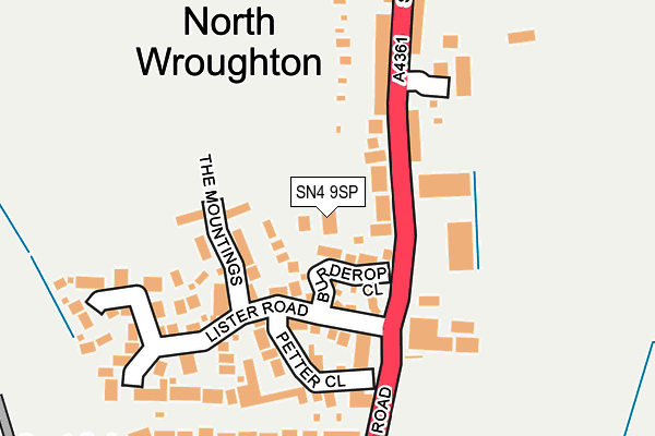 SN4 9SP map - OS OpenMap – Local (Ordnance Survey)