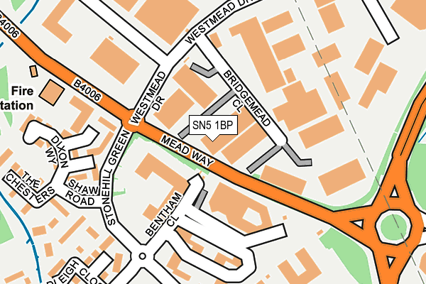 SN5 1BP map - OS OpenMap – Local (Ordnance Survey)
