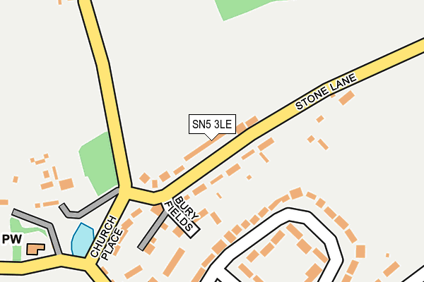 SN5 3LE map - OS OpenMap – Local (Ordnance Survey)