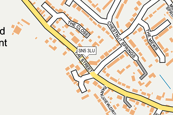 SN5 3LU map - OS OpenMap – Local (Ordnance Survey)