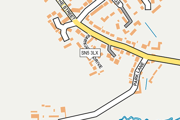 SN5 3LX map - OS OpenMap – Local (Ordnance Survey)