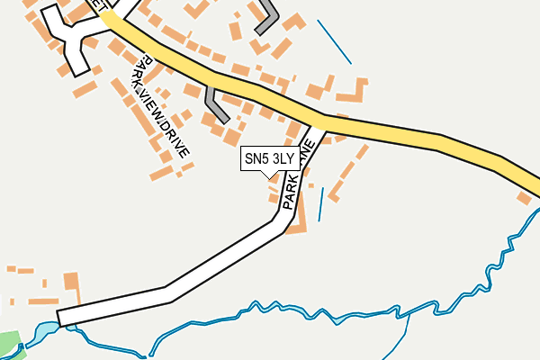 SN5 3LY map - OS OpenMap – Local (Ordnance Survey)
