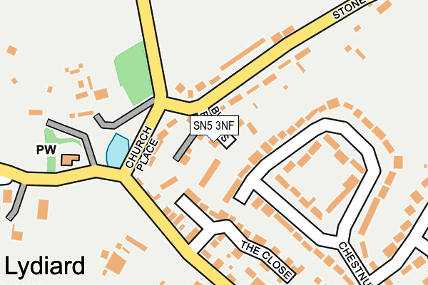 SN5 3NF map - OS OpenMap – Local (Ordnance Survey)