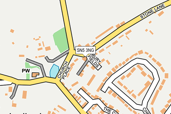 SN5 3NG map - OS OpenMap – Local (Ordnance Survey)