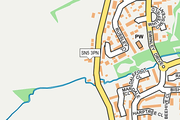SN5 3PN map - OS OpenMap – Local (Ordnance Survey)