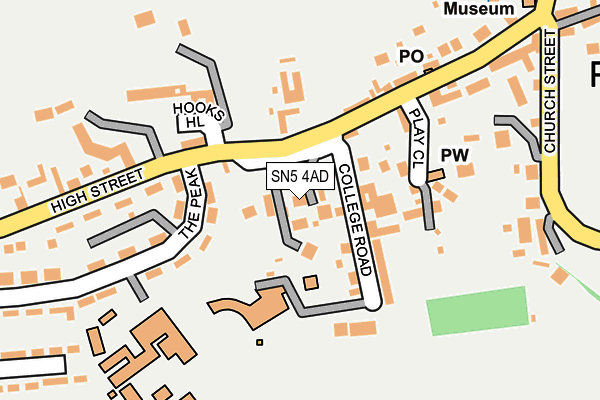 SN5 4AD map - OS OpenMap – Local (Ordnance Survey)