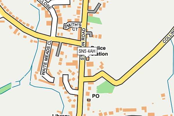 SN5 4AH map - OS OpenMap – Local (Ordnance Survey)