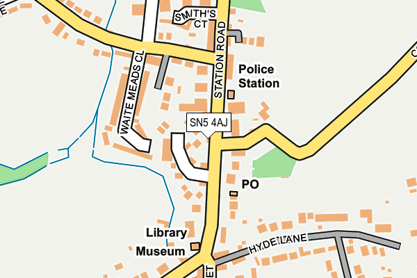 SN5 4AJ map - OS OpenMap – Local (Ordnance Survey)