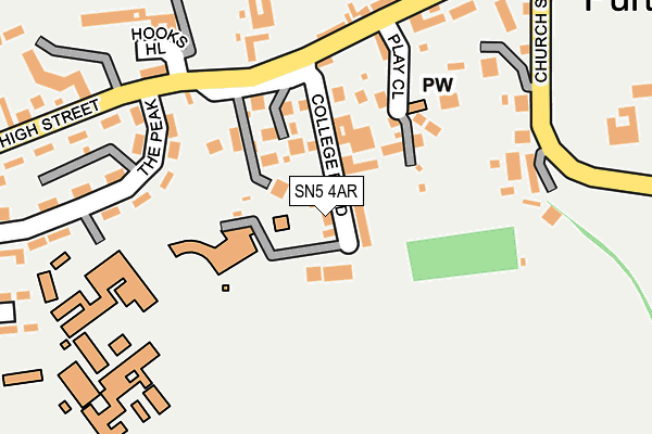 SN5 4AR map - OS OpenMap – Local (Ordnance Survey)