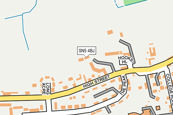 SN5 4BJ map - OS OpenMap – Local (Ordnance Survey)