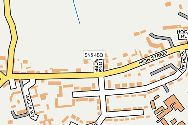 SN5 4BQ map - OS OpenMap – Local (Ordnance Survey)