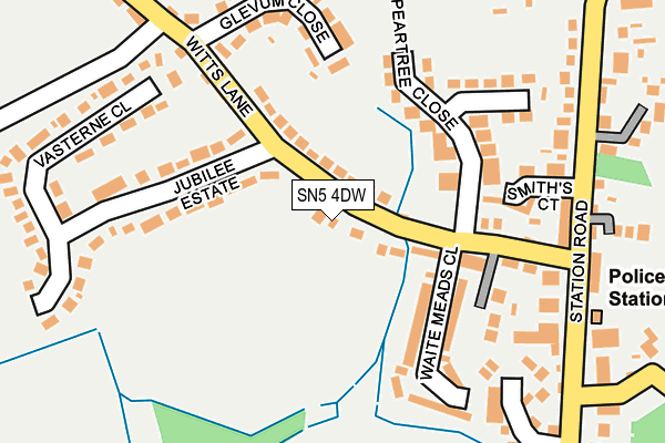 SN5 4DW map - OS OpenMap – Local (Ordnance Survey)