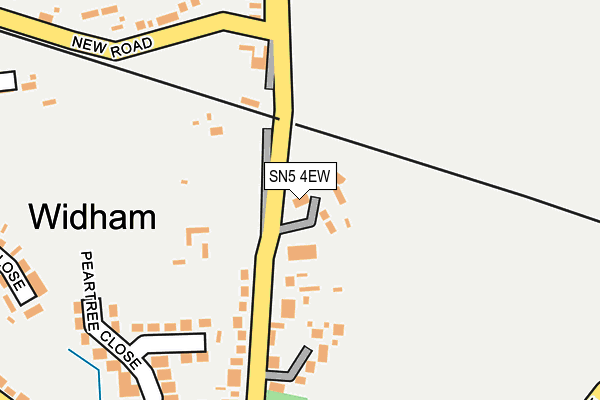 SN5 4EW map - OS OpenMap – Local (Ordnance Survey)