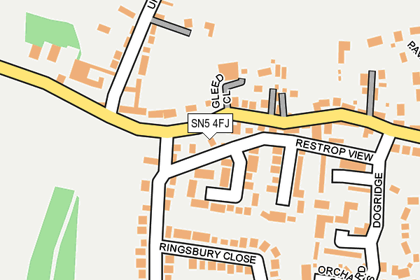 SN5 4FJ map - OS OpenMap – Local (Ordnance Survey)