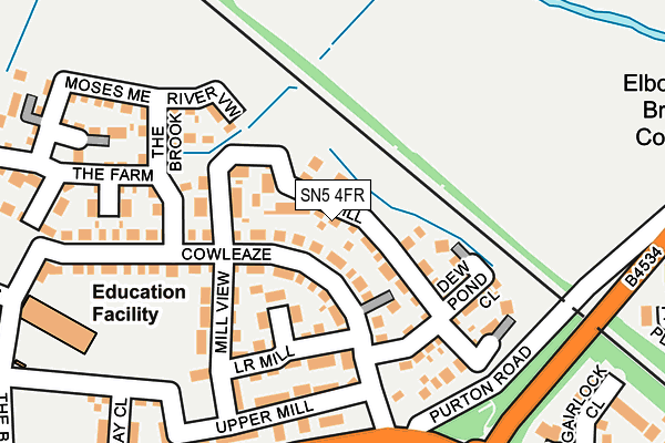 SN5 4FR map - OS OpenMap – Local (Ordnance Survey)