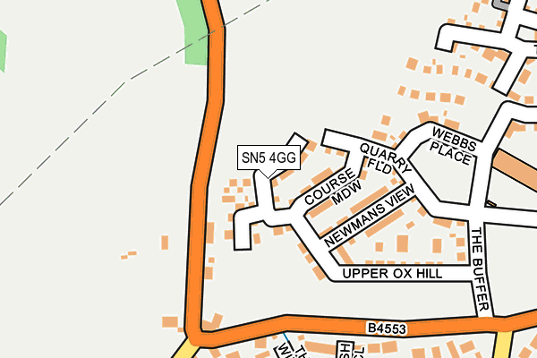 SN5 4GG map - OS OpenMap – Local (Ordnance Survey)