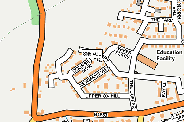 SN5 4GL map - OS OpenMap – Local (Ordnance Survey)