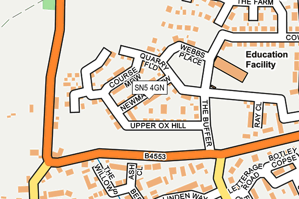 SN5 4GN map - OS OpenMap – Local (Ordnance Survey)