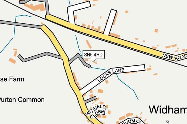 SN5 4HD map - OS OpenMap – Local (Ordnance Survey)