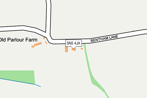 SN5 4JA map - OS OpenMap – Local (Ordnance Survey)