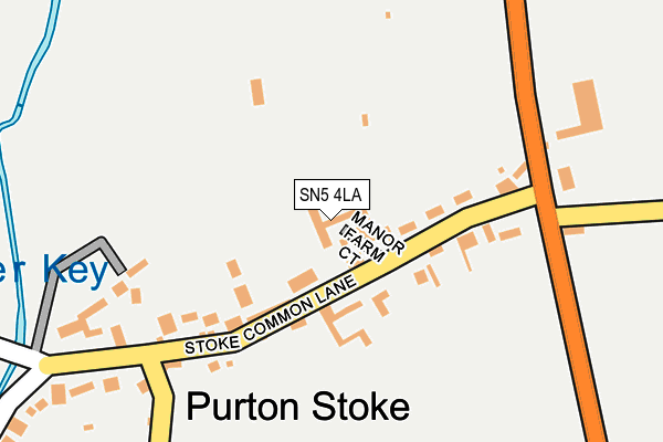 SN5 4LA map - OS OpenMap – Local (Ordnance Survey)