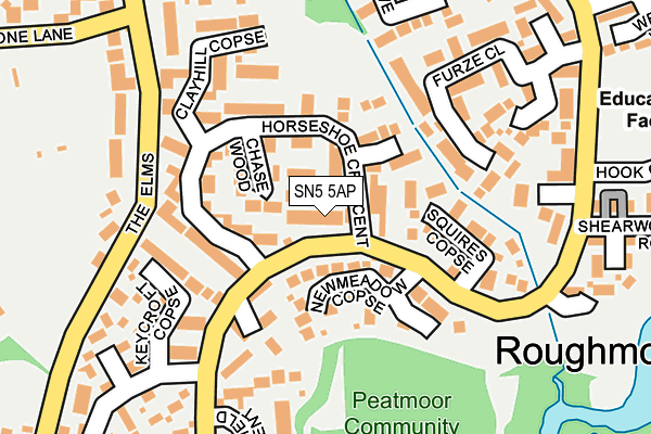 SN5 5AP map - OS OpenMap – Local (Ordnance Survey)