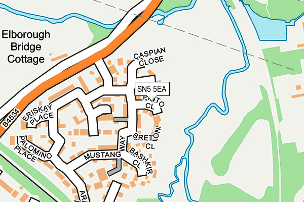 SN5 5EA map - OS OpenMap – Local (Ordnance Survey)