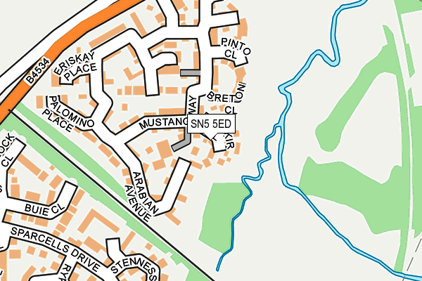 SN5 5ED map - OS OpenMap – Local (Ordnance Survey)