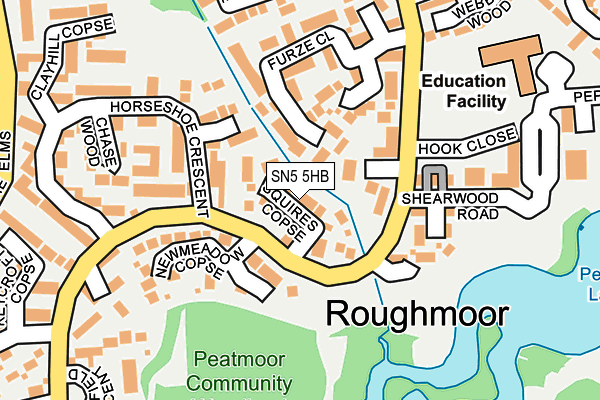 SN5 5HB map - OS OpenMap – Local (Ordnance Survey)