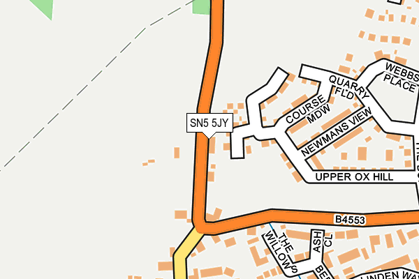 SN5 5JY map - OS OpenMap – Local (Ordnance Survey)