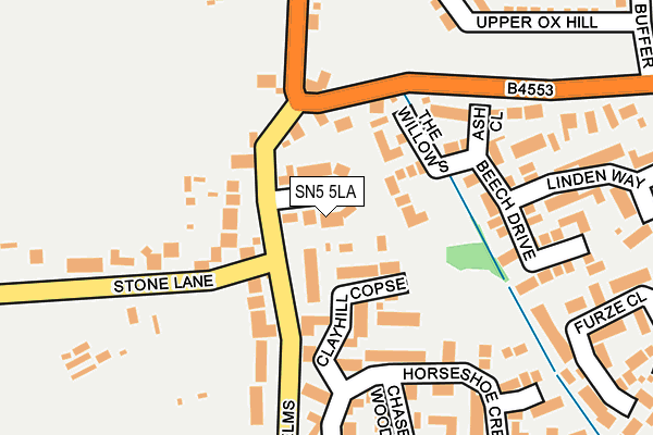 SN5 5LA map - OS OpenMap – Local (Ordnance Survey)