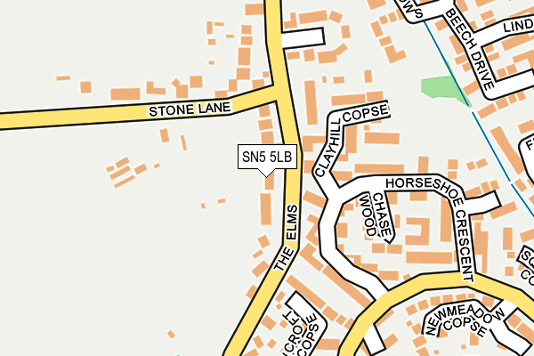 SN5 5LB map - OS OpenMap – Local (Ordnance Survey)