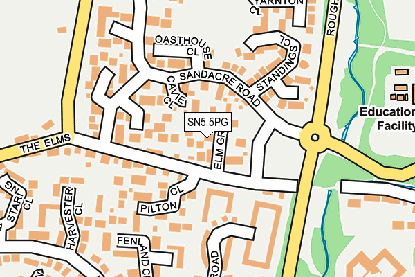 SN5 5PG map - OS OpenMap – Local (Ordnance Survey)